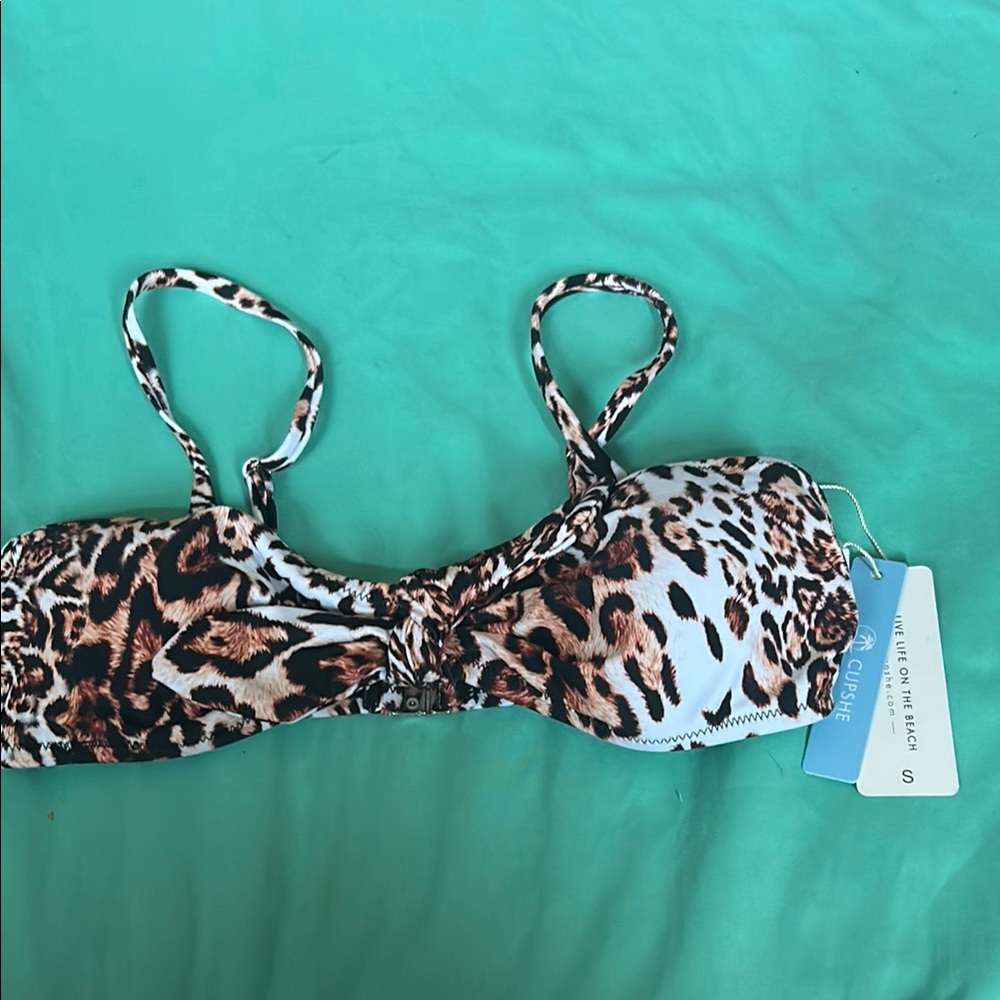 Cupshe Animal Print Bikini Top